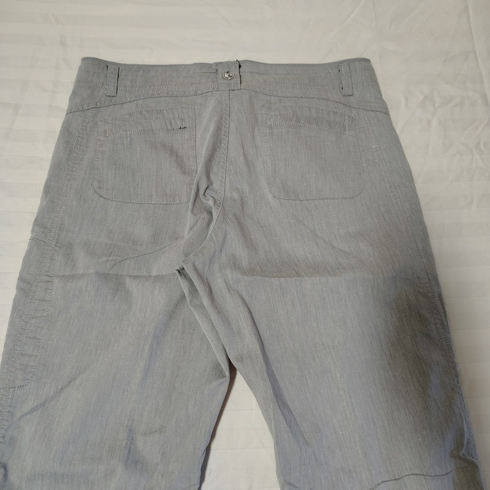 KUHL Pants Womens 12 Regular Ash Gray Cabo Linen Blend Hiking Style 6272 - Picture 7 of 15